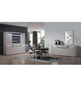 MUSE - Table ovale plateau céramique pieds central, 1 all...