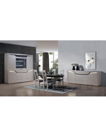 MUSE - Table ovale plateau céramique pieds central, 1 all de 90cm