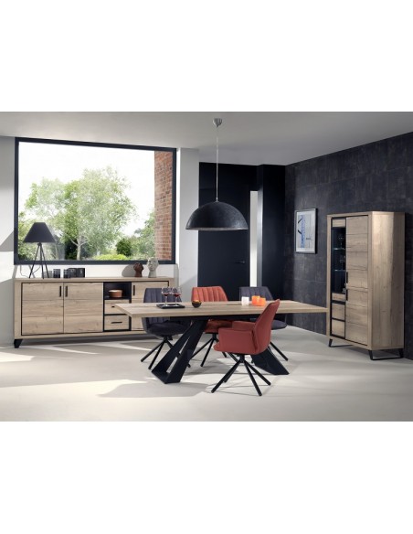 OXANE - Table rectangulaire fixe - pieds métal