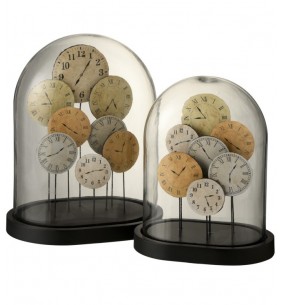 Cloche horloge grande hauteur 33 cm