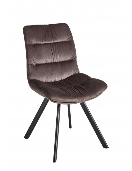 ANGEL - Chaise 1003 marron en tissu