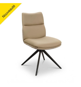 CHAISE E CUIR ET TISSU