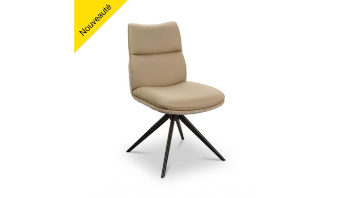 CHAISE E CUIR ET TISSU