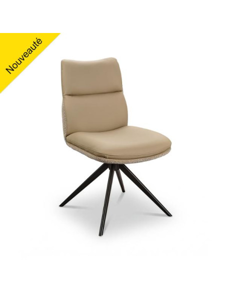 CHAISE E CUIR ET TISSU