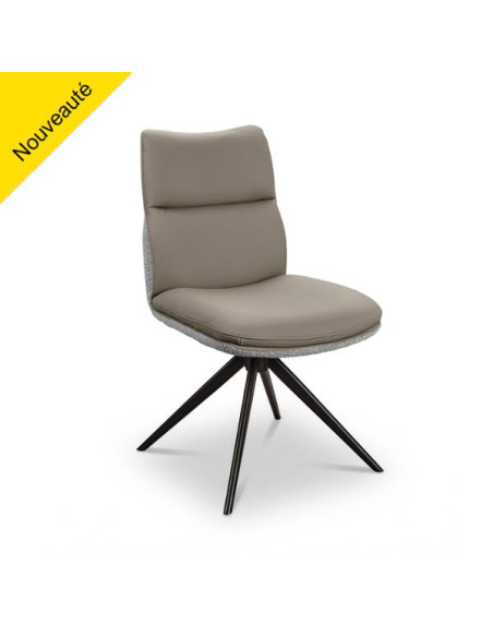 CHAISE E CUIR ET TISSU