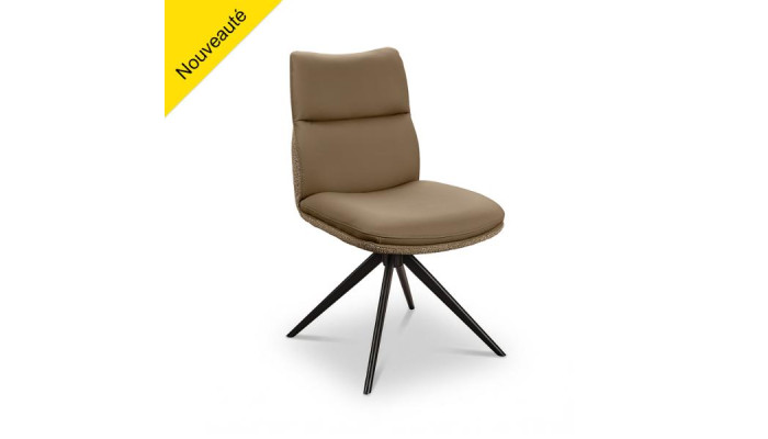 CHAISE E CUIR ET TISSU