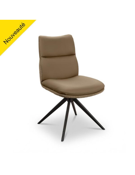 CHAISE E CUIR ET TISSU