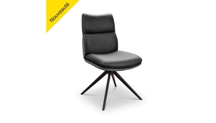 CHAISE E CUIR ET TISSU