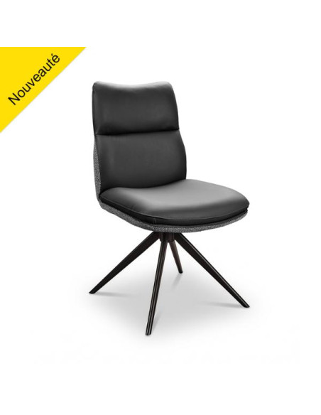 CHAISE E CUIR ET TISSU