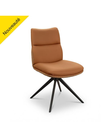 CHAISE E CUIR ET TISSU