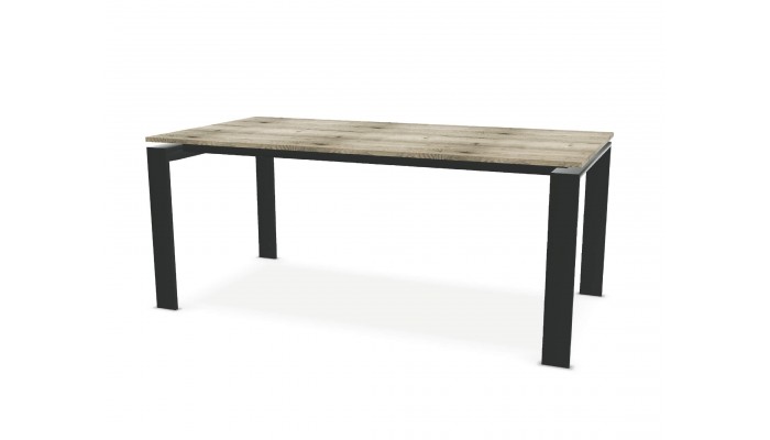 Table de repas Urban avec 2 allonges papillon en bout