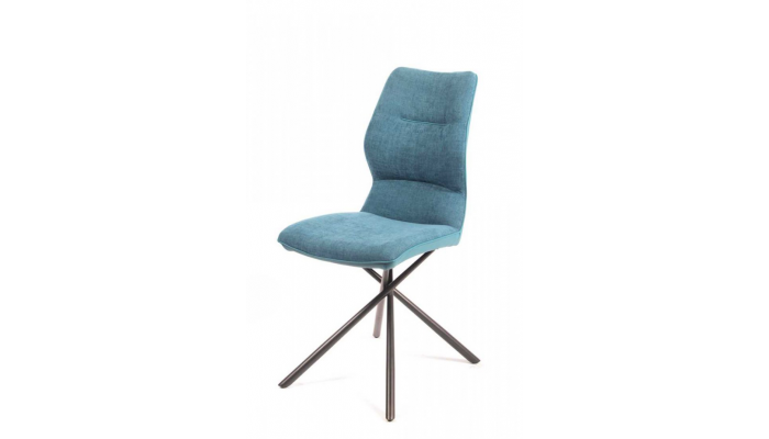 WISH - Chaise en tissu et simili cuir avec...