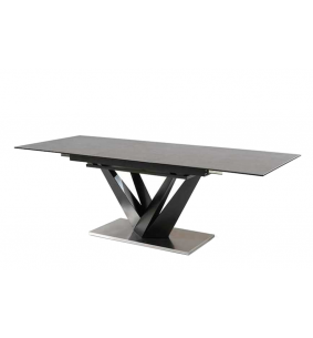 FORCE - Table D avec 1 allonge centrale de 60 cm en...
