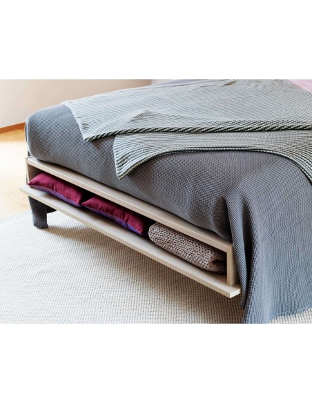 MAGIK - Armoire lit escamotable verticale avec canapé accoudoirs en bois